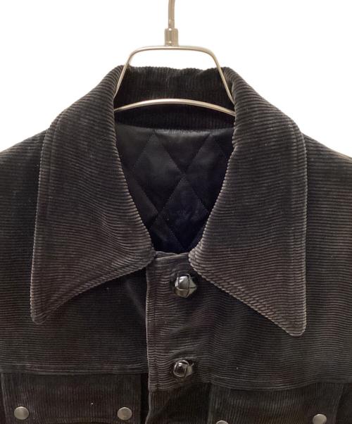 NUMBER (N)INE（ナンバーナイン）NUMBER (N)INE (ナンバーナイン) 00sコーデュロイダウンジャケット ブラック サイズ:2の古着・服飾アイテム