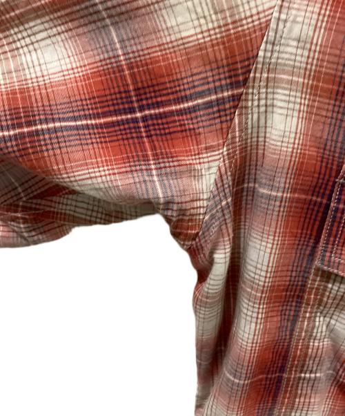 DIOR HOMME（ディオール オム）DIOR HOMME (ディオール オム) 半袖チェックシャツ レッド サイズ:37の古着・服飾アイテム