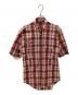DIOR HOMME（ディオール オム）の古着「半袖チェックシャツ」｜レッド