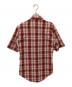 DIOR HOMME (ディオール オム) 半袖チェックシャツ レッド サイズ:37：6000円