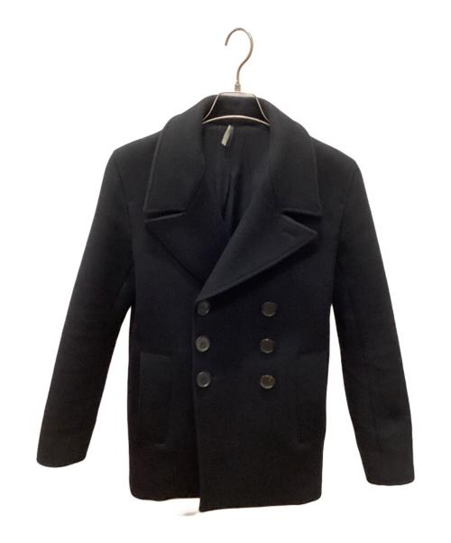 DIOR HOMME（ディオール オム）DIOR HOMME (ディオール オム) 00sウールメルトンPコート ブラック サイズ:44の古着・服飾アイテム