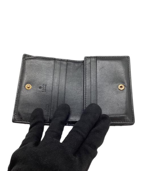 GUCCI（グッチ）GUCCI (グッチ) 2つ折り財布 ブラックの古着・服飾アイテム