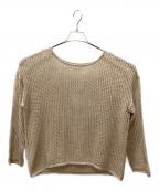 JOURNAL STANDARD relumeジャーナルスタンダード レリューム）の古着「ストライプメッシュプルオーバー」｜ベージュ