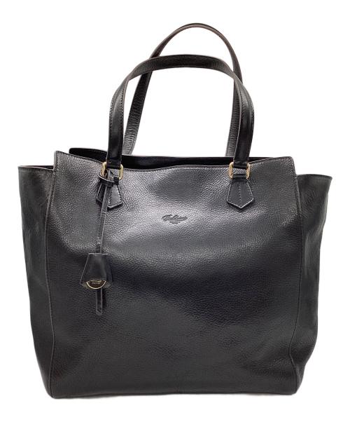 Boldrini（ボルドリーニ）Boldrini (ボルドリーニ) レザートートバッグ ブラックの古着・服飾アイテム