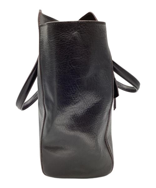 Boldrini（ボルドリーニ）Boldrini (ボルドリーニ) レザートートバッグ ブラックの古着・服飾アイテム