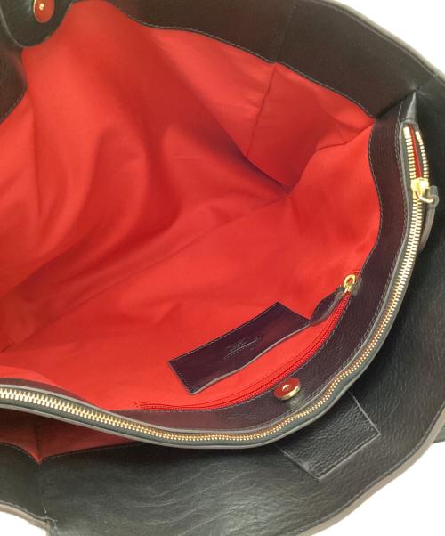 Boldrini（ボルドリーニ）Boldrini (ボルドリーニ) レザートートバッグ ブラックの古着・服飾アイテム