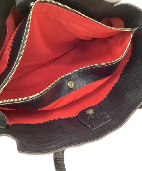 Boldrini（ボルドリーニ）Boldrini (ボルドリーニ) レザートートバッグ ブラックの古着・服飾アイテム