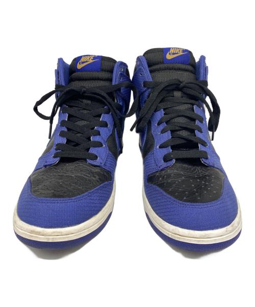 NIKE（ナイキ）NIKE (ナイキ) DUNK HIGH [BLACK/WICKD PUR-M.GOLD] ブルー×ブラック サイズ:27.5cmの古着・服飾アイテム