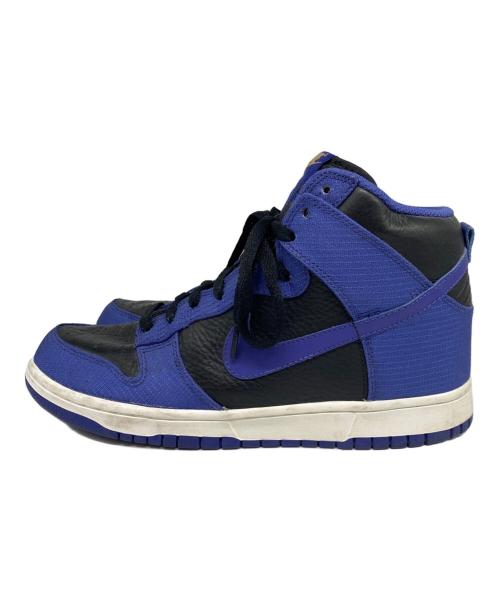 NIKE（ナイキ）NIKE (ナイキ) DUNK HIGH [BLACK/WICKD PUR-M.GOLD] ブルー×ブラック サイズ:27.5cmの古着・服飾アイテム