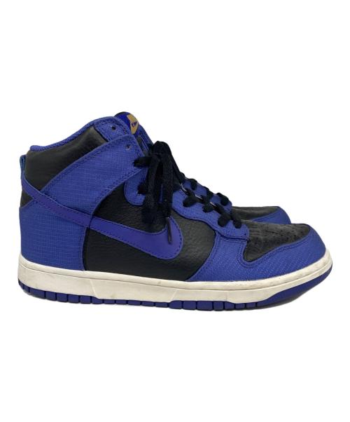 NIKE（ナイキ）NIKE (ナイキ) DUNK HIGH [BLACK/WICKD PUR-M.GOLD] ブルー×ブラック サイズ:27.5cmの古着・服飾アイテム