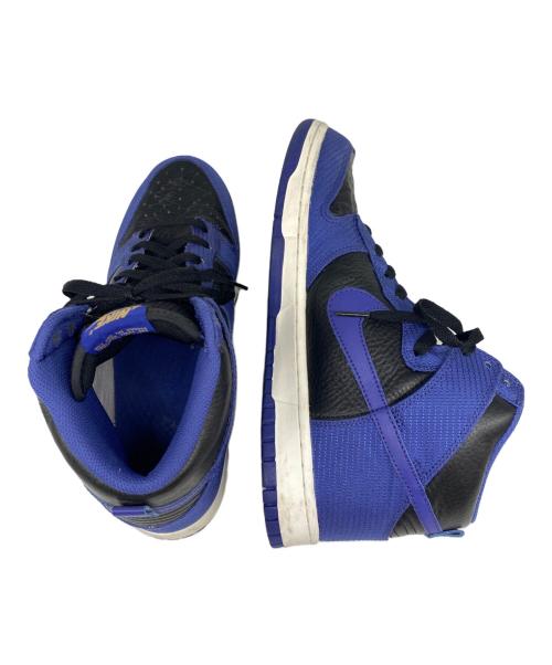 NIKE（ナイキ）NIKE (ナイキ) DUNK HIGH [BLACK/WICKD PUR-M.GOLD] ブルー×ブラック サイズ:27.5cmの古着・服飾アイテム