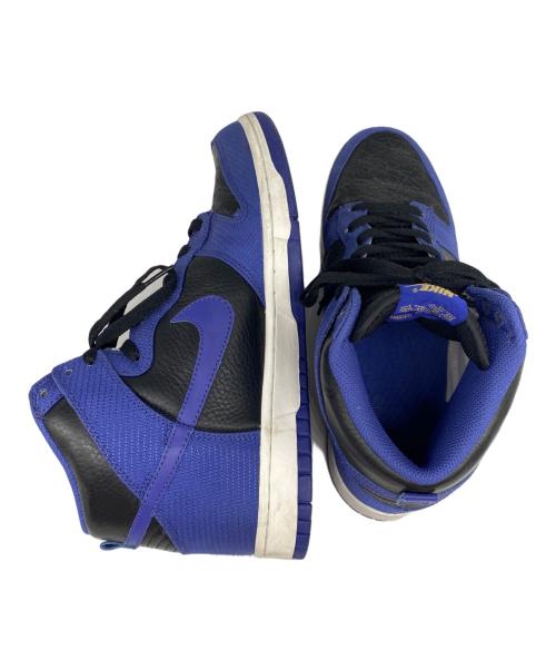 NIKE（ナイキ）NIKE (ナイキ) DUNK HIGH [BLACK/WICKD PUR-M.GOLD] ブルー×ブラック サイズ:27.5cmの古着・服飾アイテム