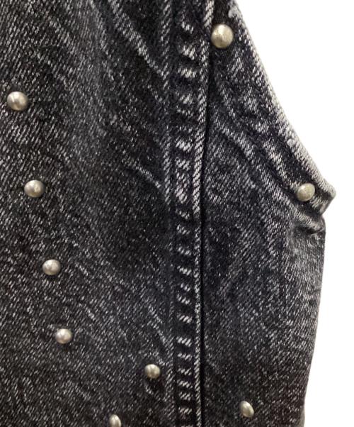 Spick and Span（スピック＆スパン）Spick and Span (スピックアンドスパン) 51/2 STUDS DENIM VEST ブラック サイズ:FREEの古着・服飾アイテム