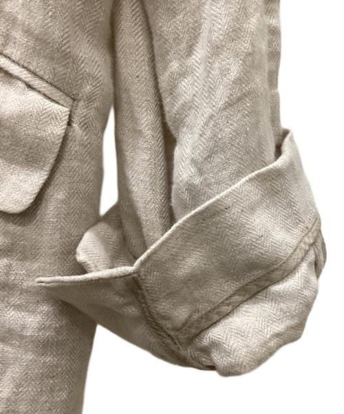 Spick and Span（スピック＆スパン）Spick and Span (スピックアンドスパン) リネンエアリージャケット ベージュ サイズ:34の古着・服飾アイテム
