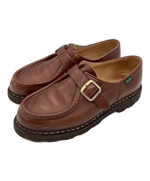 PARABOOT（パラブーツ）PARABOOT (パラブーツ) シングルモンクチロリアンシューズ ブラウン サイズ:42の古着・服飾アイテム