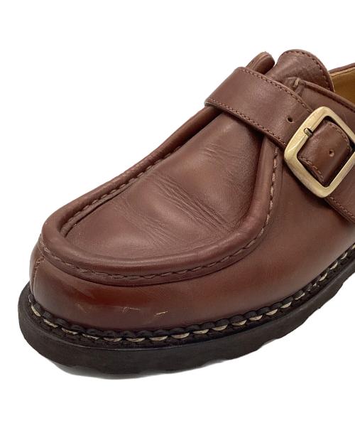 PARABOOT（パラブーツ）PARABOOT (パラブーツ) シングルモンクチロリアンシューズ ブラウン サイズ:42の古着・服飾アイテム