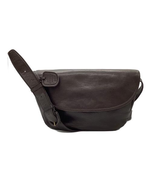 genten（ゲンテン）genten (ゲンテン) レザーショルダーバッグ ブラウンの古着・服飾アイテム