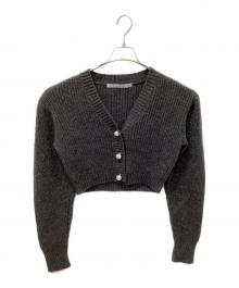 JOHN LAWRENCE SULLIVAN（ジョン ローレンス サリバン）の古着「WOMEN CROPPED CARDIGAN」｜グレー