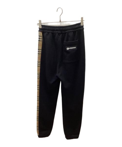 BURBERRY（バーバリー）BURBERRY (バーバリー) ヴィンテージチェックパネル×ロゴ スウェットパンツ ブラック サイズ:XSの古着・服飾アイテム