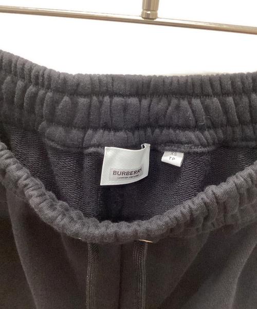 BURBERRY（バーバリー）BURBERRY (バーバリー) ヴィンテージチェックパネル×ロゴ スウェットパンツ ブラック サイズ:XSの古着・服飾アイテム