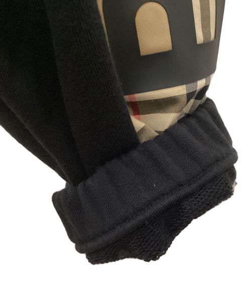 BURBERRY（バーバリー）BURBERRY (バーバリー) ヴィンテージチェックパネル×ロゴ スウェットパンツ ブラック サイズ:XSの古着・服飾アイテム