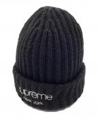 SUPREMEシュプリーム）の古着「Classic Logo Chunky Ribbed Beanie」｜ブラック
