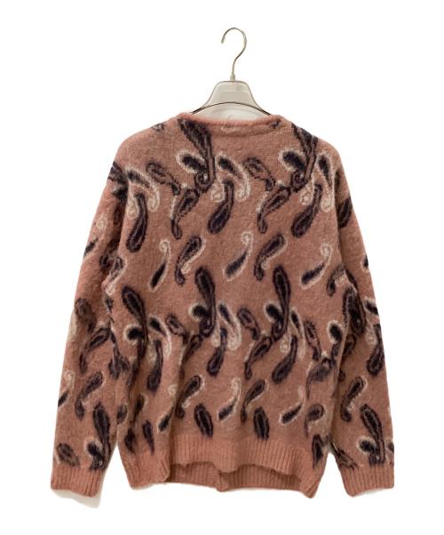 Needles（ニードルズ）Needles (ニードルズ) Mohair Cardigan -Paisley- ピンク×ネイビー サイズ:Lの古着・服飾アイテム