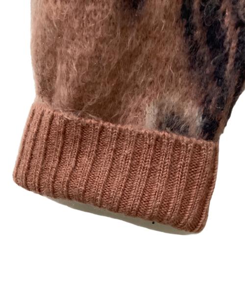 Needles（ニードルズ）Needles (ニードルズ) Mohair Cardigan -Paisley- ピンク×ネイビー サイズ:Lの古着・服飾アイテム