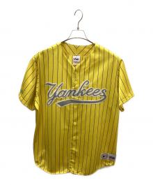 Majestic（マジェスティック）の古着「90-00'sヤンキースベースボールシャツ」｜イエロー