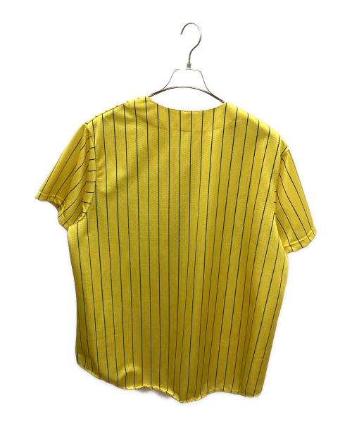 Majestic（マジェスティック）Majestic (マジェスティック) 90-00'sヤンキースベースボールシャツ イエロー サイズ:XLの古着・服飾アイテム