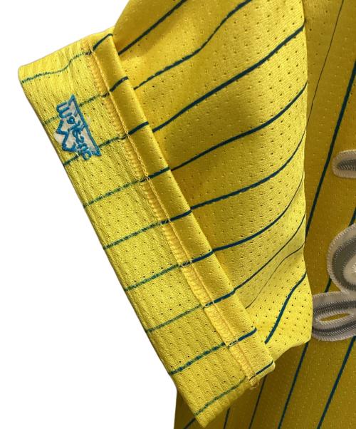 Majestic（マジェスティック）Majestic (マジェスティック) 90-00'sヤンキースベースボールシャツ イエロー サイズ:XLの古着・服飾アイテム