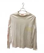 DIESELディーゼル）の古着「長袖Tシャツ」｜ベージュ