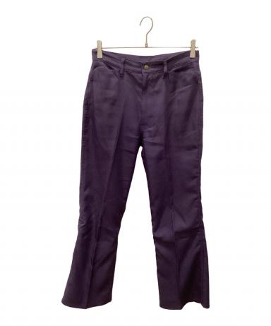 【極美品】Needles トラックパンツ ブーツカット ブラック パープル S ニードルズ NEEDLES ブーツカット トラック パンツ ジャージ 24AW Boot