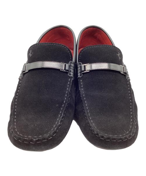 TOD'S（トッズ）TOD'S (トッズ) Ferrari (フェラーリ) スウェードドライビングシューズ ブラック サイズ:6 1/2の古着・服飾アイテム