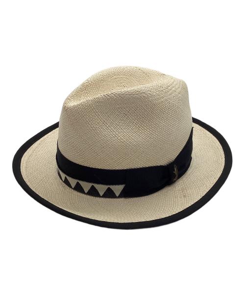 BORSALINO（ボルサリーノ）BORSALINO (ボルサリーノ) PANAMA QUITO JACQUARD CAP サイズ:57の古着・服飾アイテム