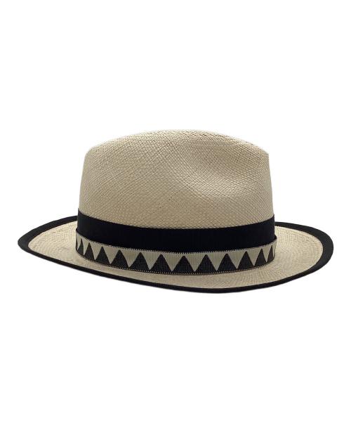 BORSALINO（ボルサリーノ）BORSALINO (ボルサリーノ) PANAMA QUITO JACQUARD CAP サイズ:57の古着・服飾アイテム
