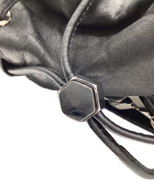 ALEXANDER WANG（アレキサンダー・ワン）ALEXANDER WANG (アレキサンダーワン) WALLIE BACKPACK IN BLACK WITH RHODIUM ブラックの古着・服飾アイテム