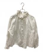 nest Robeネストローブ）の古着「コットンリネンダンガリーフリツシャツ」｜ホワイト