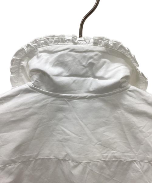 THE SHINZONE（ザ シンゾーン）THE SHINZONE (ザ シンゾーン) FRILL COLLAR BLOUSE フリルカラーブラウス ホワイト サイズ:F0の古着・服飾アイテム