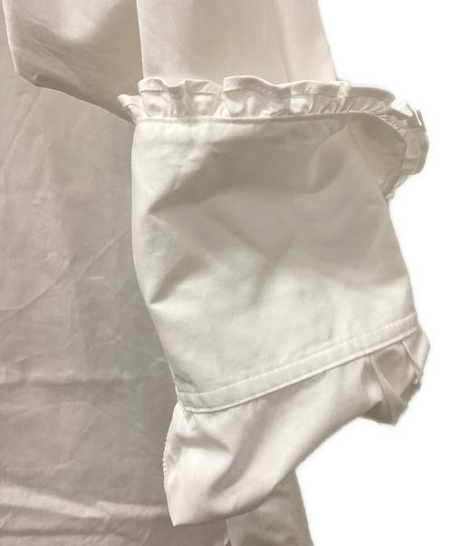 THE SHINZONE（ザ シンゾーン）THE SHINZONE (ザ シンゾーン) FRILL COLLAR BLOUSE フリルカラーブラウス ホワイト サイズ:F0の古着・服飾アイテム