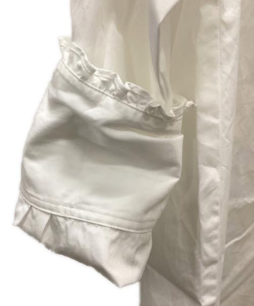 THE SHINZONE（ザ シンゾーン）THE SHINZONE (ザ シンゾーン) FRILL COLLAR BLOUSE フリルカラーブラウス ホワイト サイズ:F0の古着・服飾アイテム