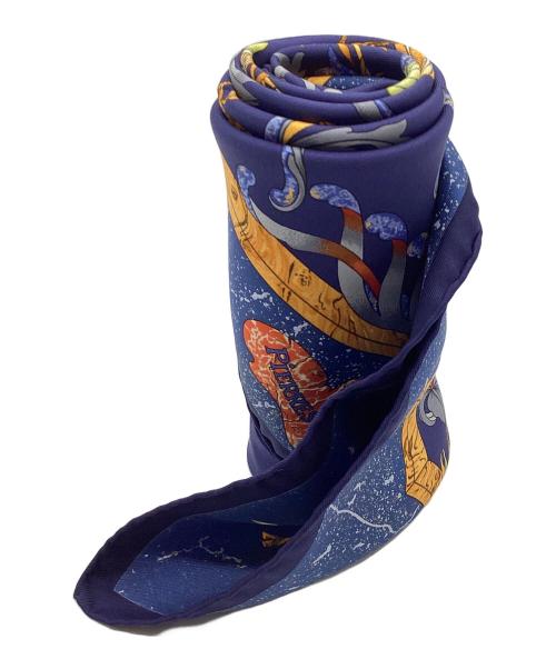 HERMES（エルメス）HERMES (エルメス) ストール ネイビーの古着・服飾アイテム