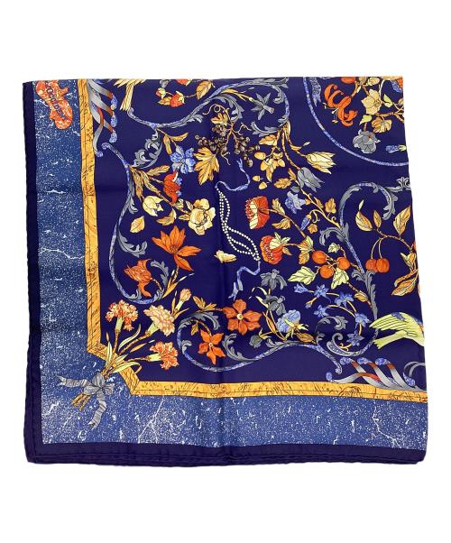 HERMES（エルメス）HERMES (エルメス) ストール ネイビーの古着・服飾アイテム