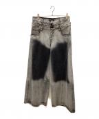 Nebula Fusionネビュラ フュージョン）の古着「13oz denim double waist baggy pants」｜ブラック