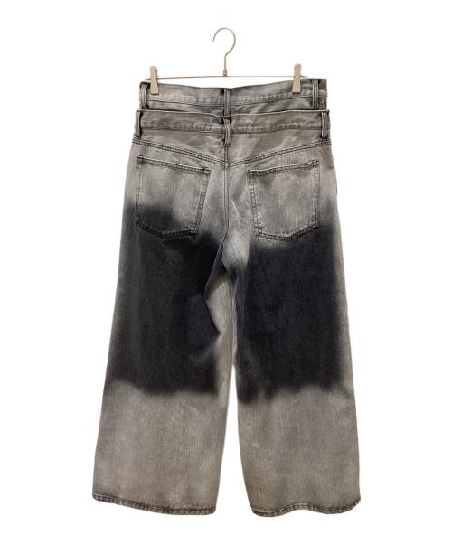 Nebula Fusion（ネビュラ フュージョン）Nebula Fusion (ネビュラ フュージョン) 13oz denim double waist baggy pants ブラック サイズ:Lの古着・服飾アイテム