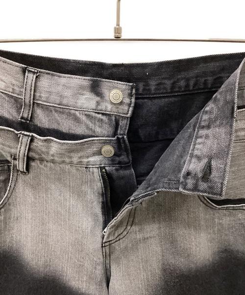 Nebula Fusion（ネビュラ フュージョン）Nebula Fusion (ネビュラ フュージョン) 13oz denim double waist baggy pants ブラック サイズ:Lの古着・服飾アイテム