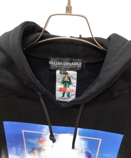 ROLLING CRADLE（ローリングクレイドル）ROLLING CRADLE (ローリングクレイドル) 幽遊白書 (ユウユウハクショ) 集合 HOODIE ブラック サイズ:Lの古着・服飾アイテム