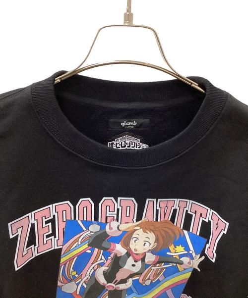 glamb（グラム）glamb (グラム) 僕のヒーローアカデミア (ボクノヒーローアカデミア) Ochaco Uraraka Sweat ブラック サイズ:XLの古着・服飾アイテム