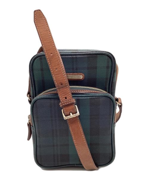RALPH LAUREN（ラルフローレン）RALPH LAUREN (ラルフローレン) ショルダーバッグ グリーン×ネイビーの古着・服飾アイテム