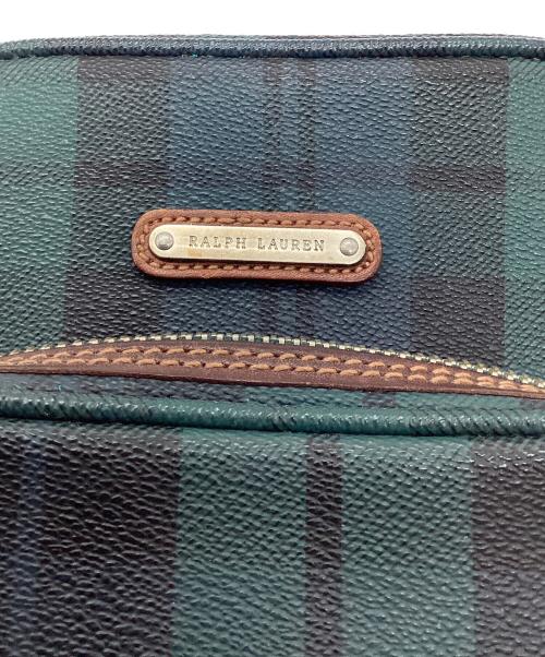 RALPH LAUREN（ラルフローレン）RALPH LAUREN (ラルフローレン) ショルダーバッグ グリーン×ネイビーの古着・服飾アイテム